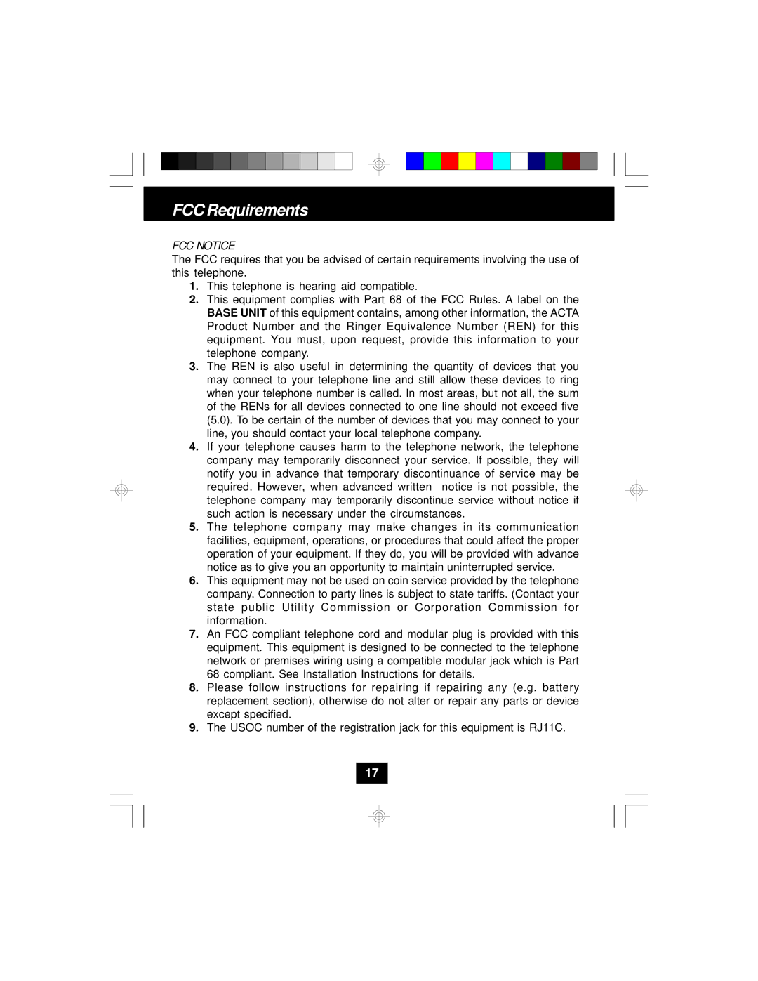 Sylvania STC580 owner manual FCC Requirements, FCC Notice 