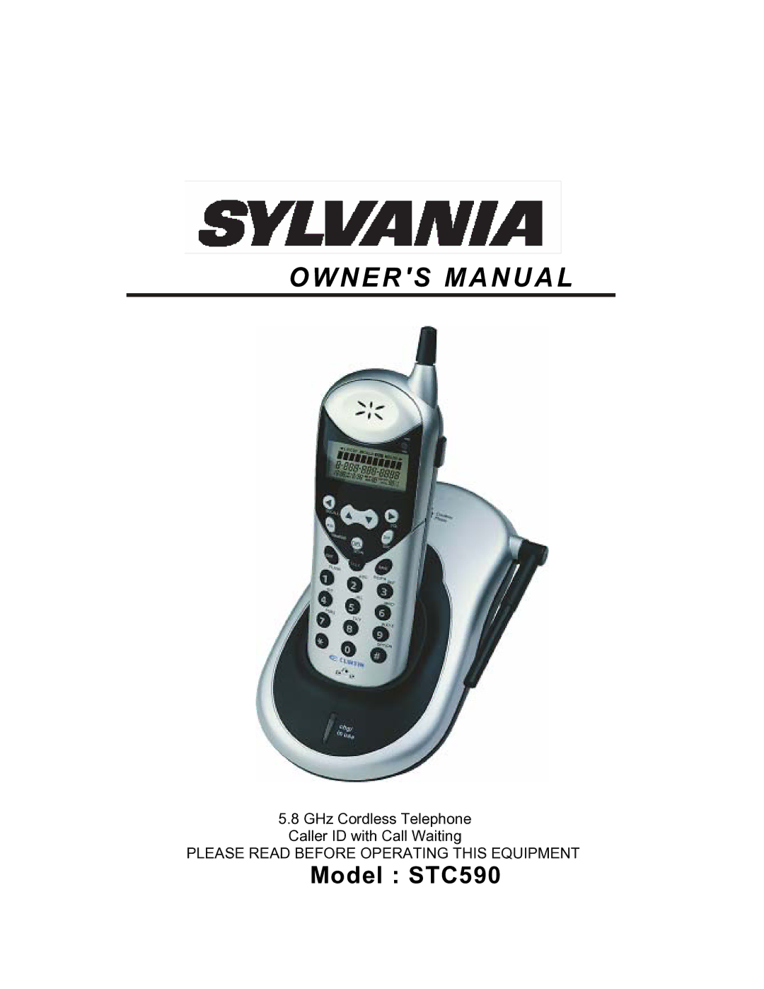 Sylvania owner manual Model STC590 