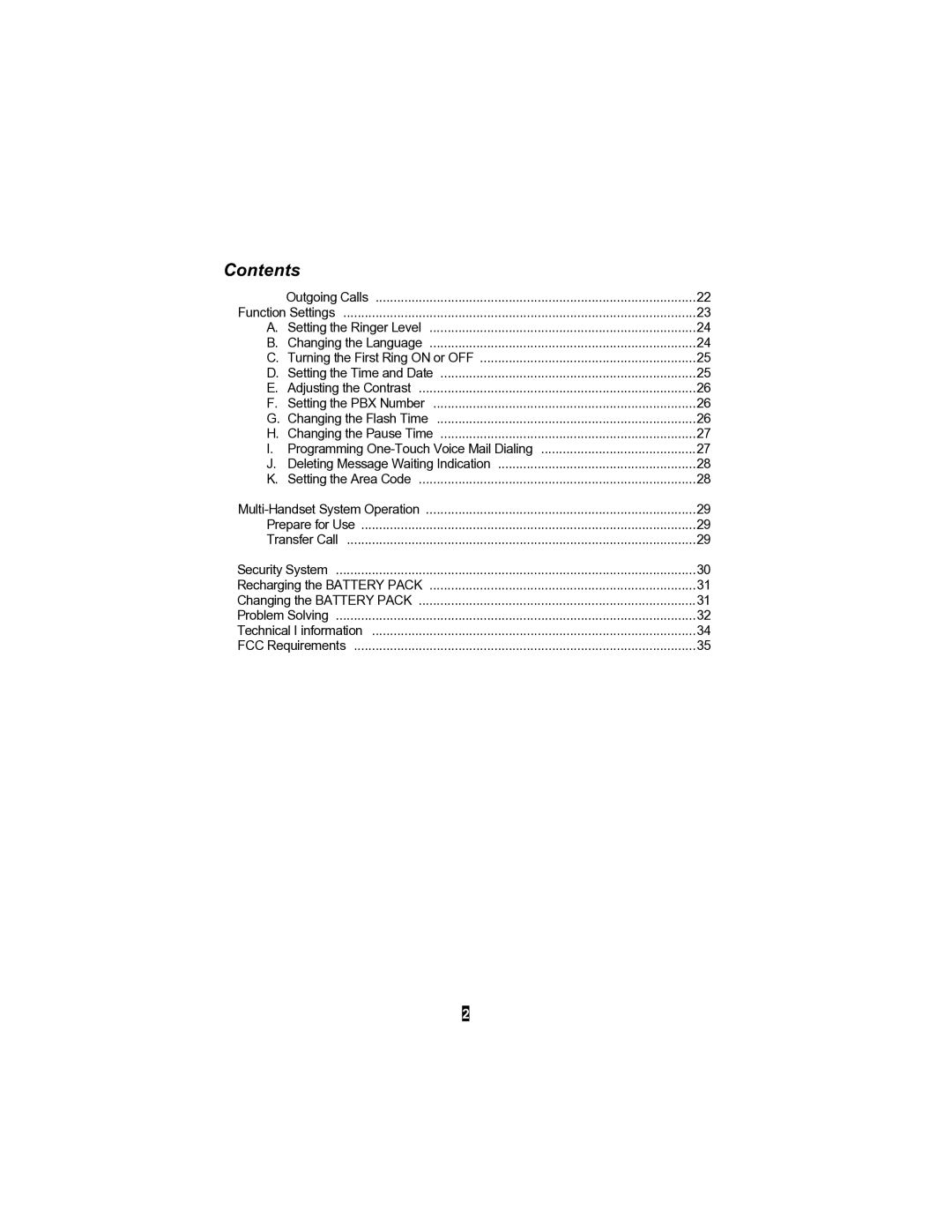 Sylvania STC590 owner manual Contents 