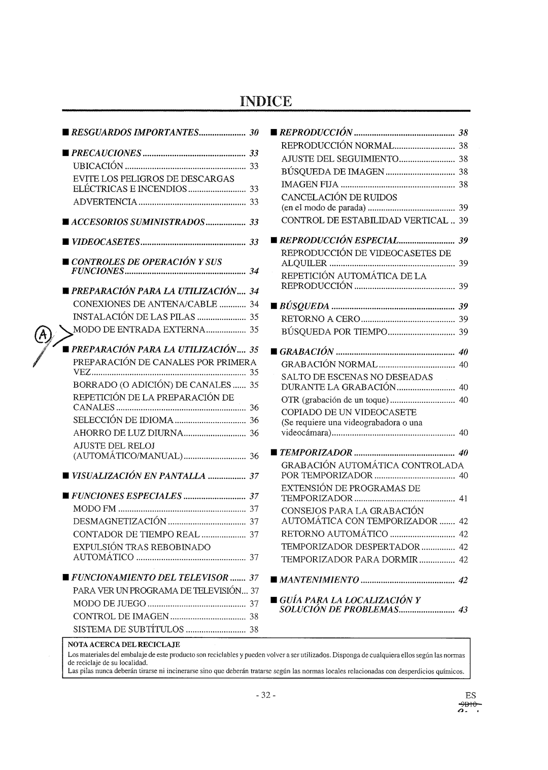 Sylvania W3913LC manual 