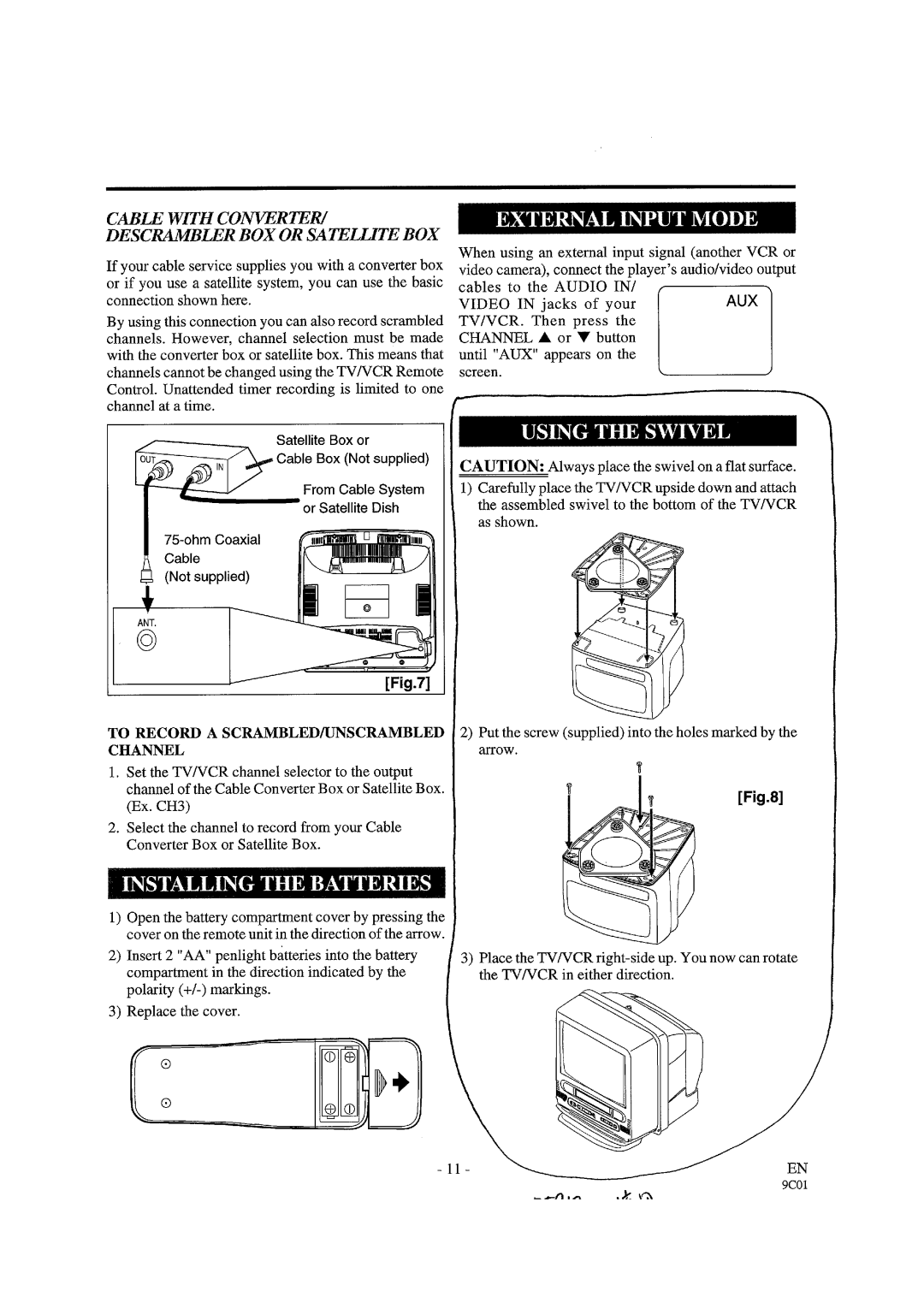 Sylvania W3913LC manual 