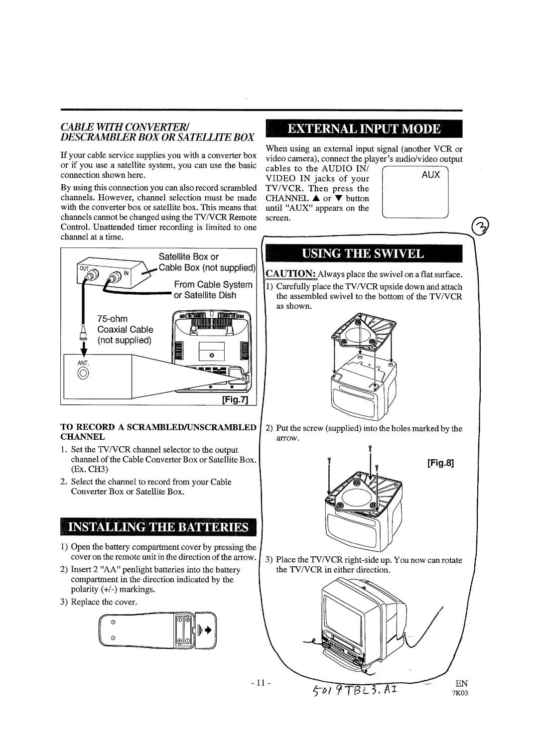 Sylvania W3913LC manual 