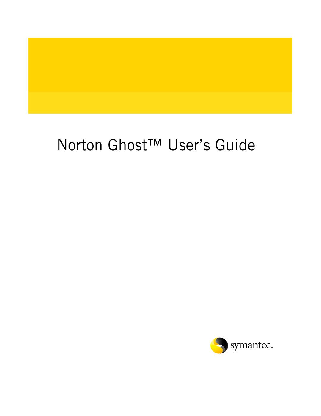 Symantec 10024709 manual Norton Ghost User’s Guide 