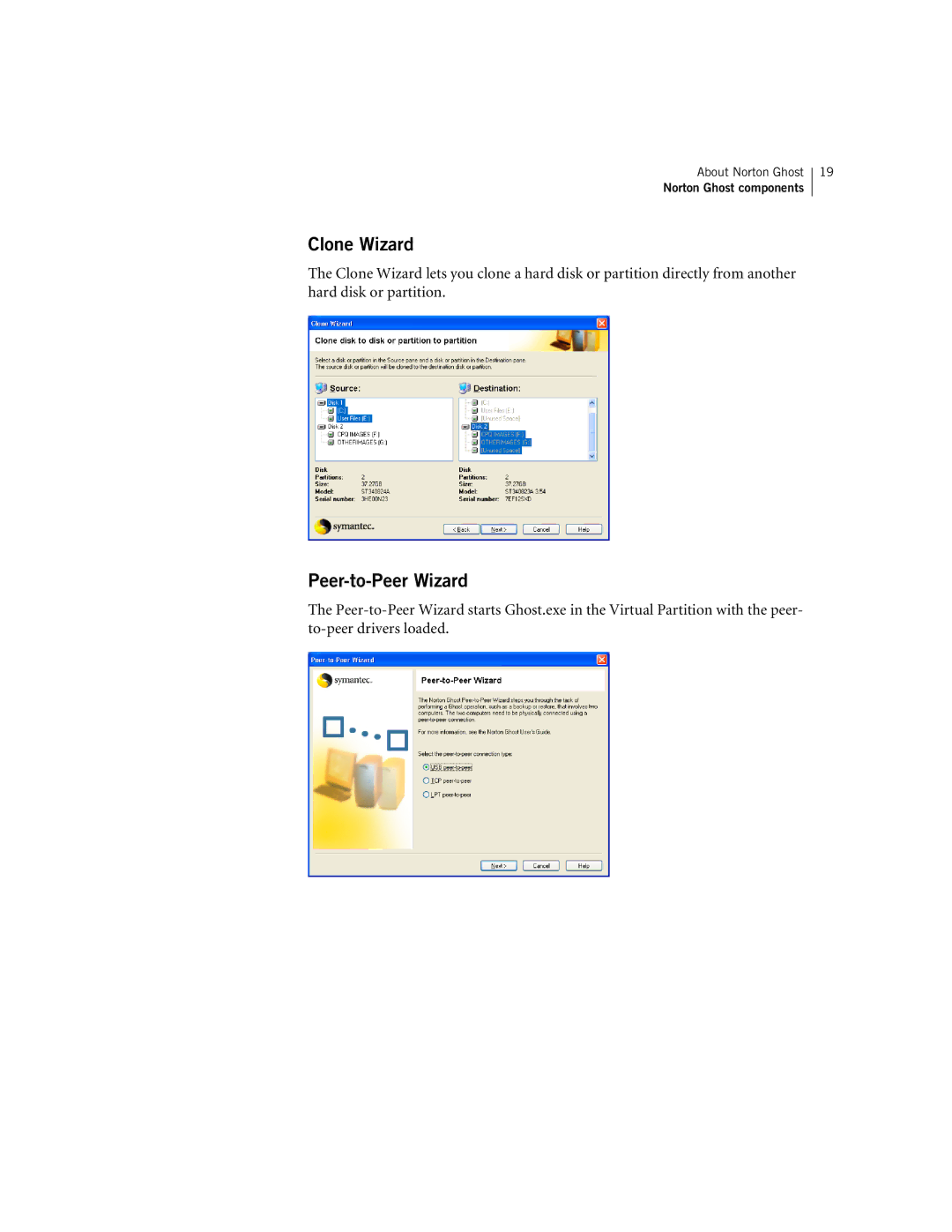 Symantec 10024709 manual Clone Wizard 
