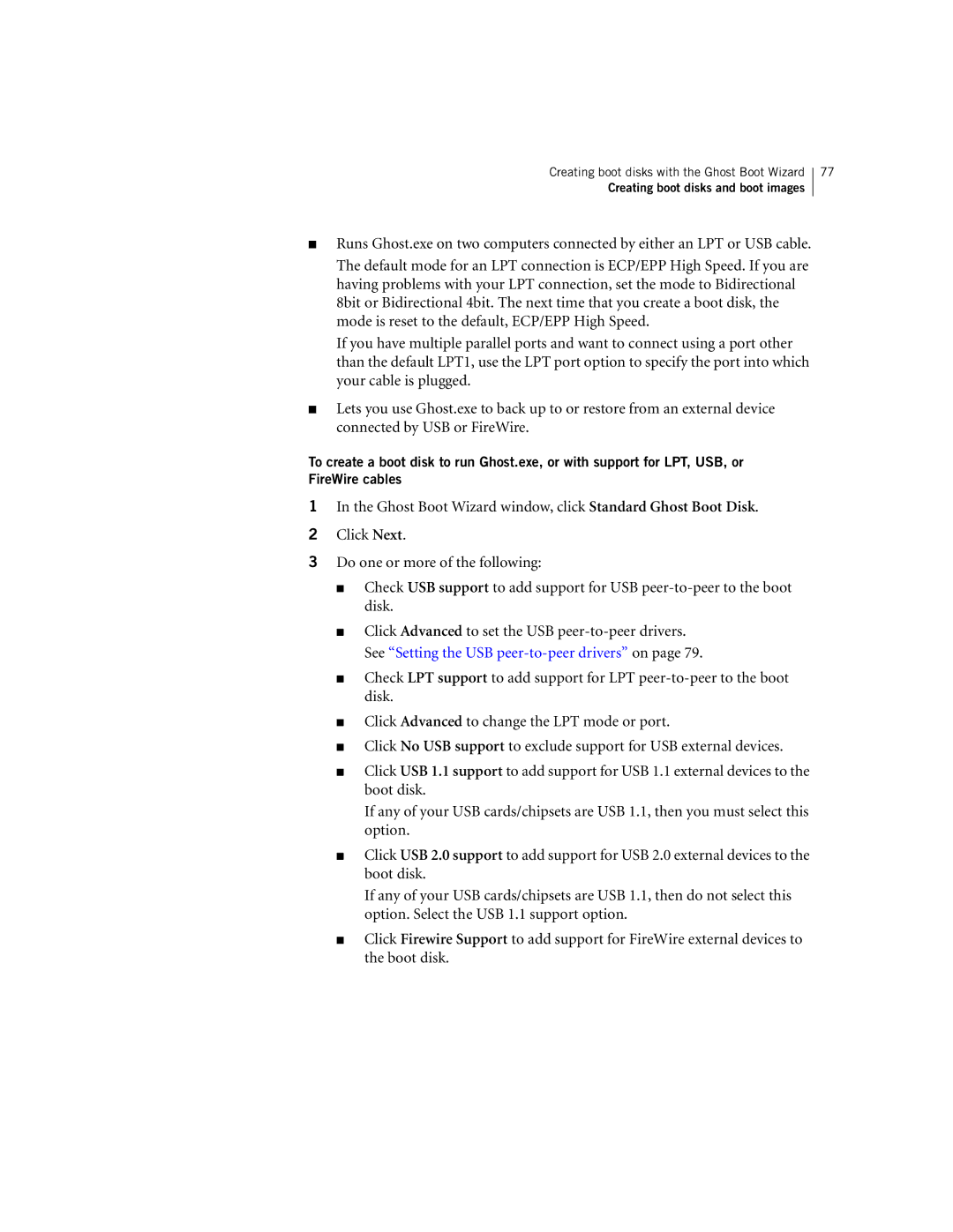 Symantec 10024709 manual Creating boot disks and boot images 