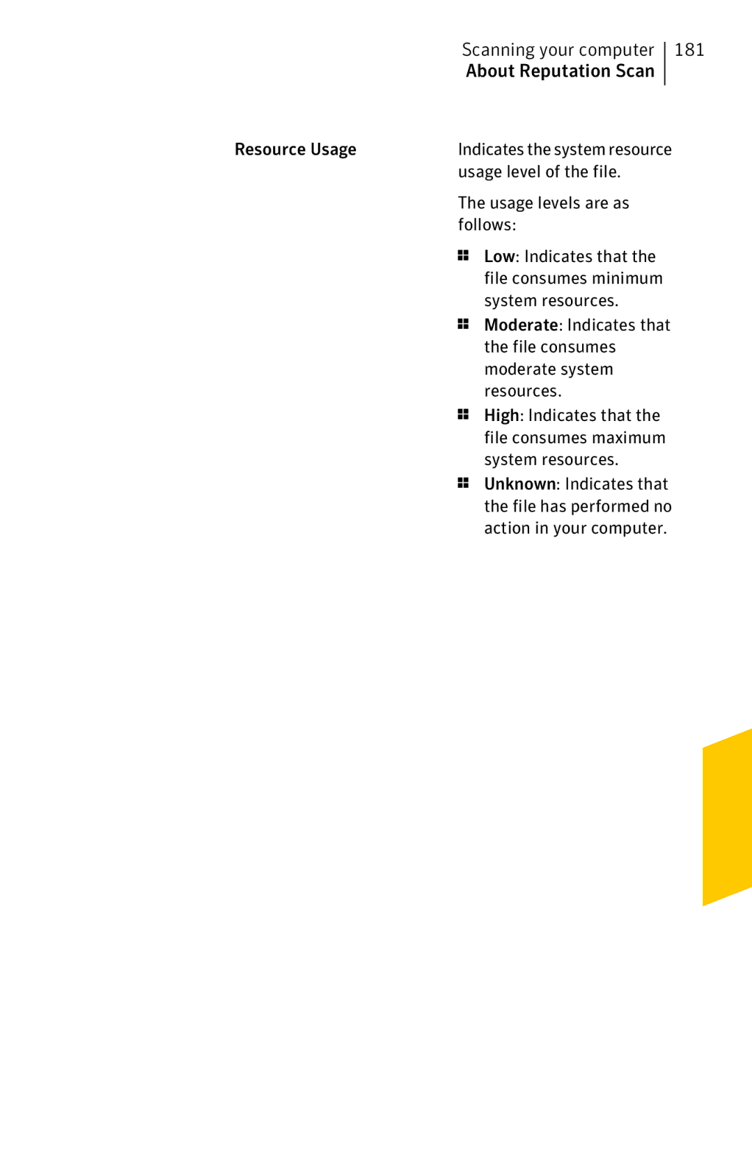 Symantec 11022527 manual Scanning your computer 