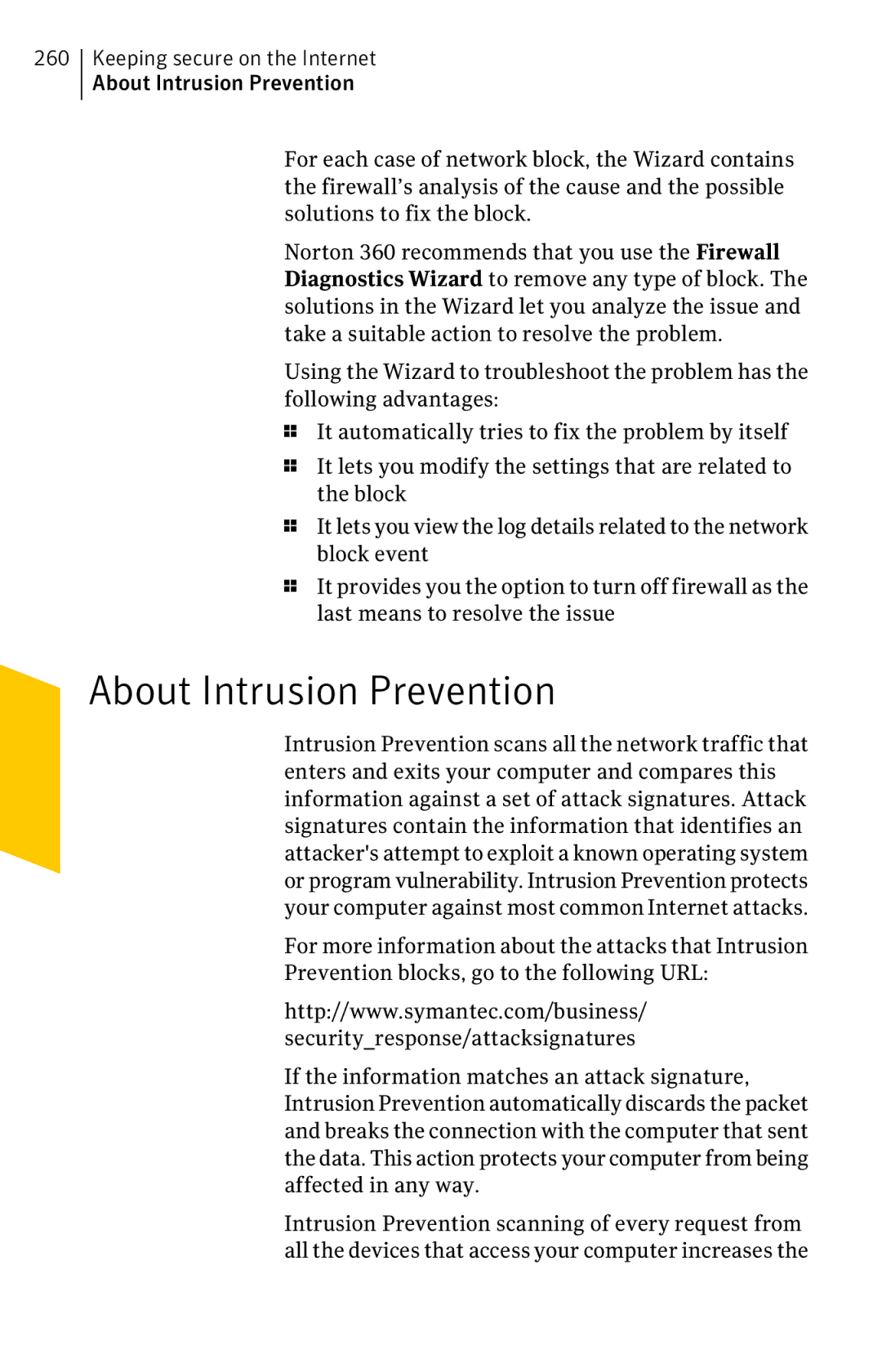 Symantec 11022527 manual About Intrusion Prevention 