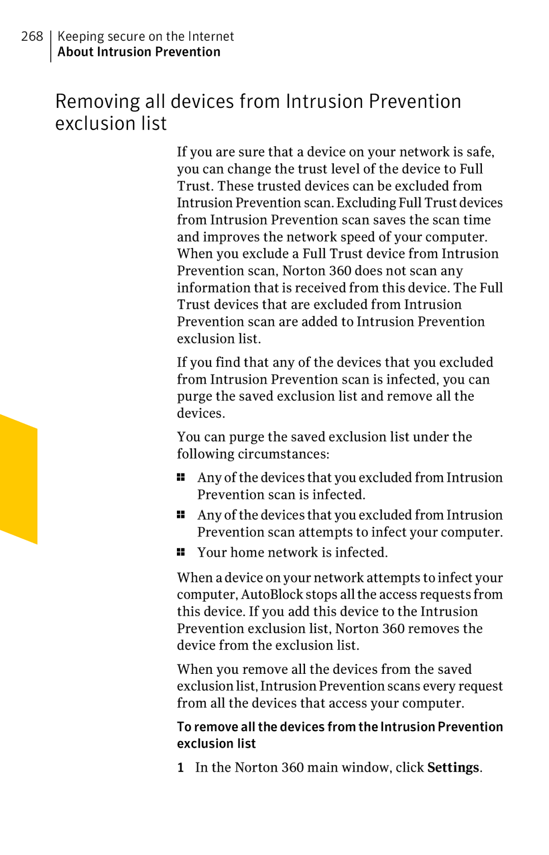 Symantec 11022527 manual Keeping secure on the Internet About Intrusion Prevention 