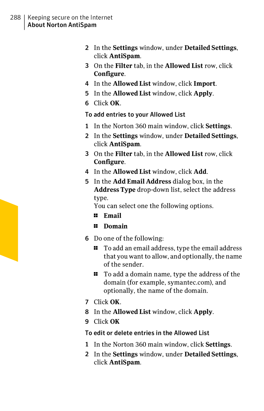 Symantec 11022527 manual Domain 