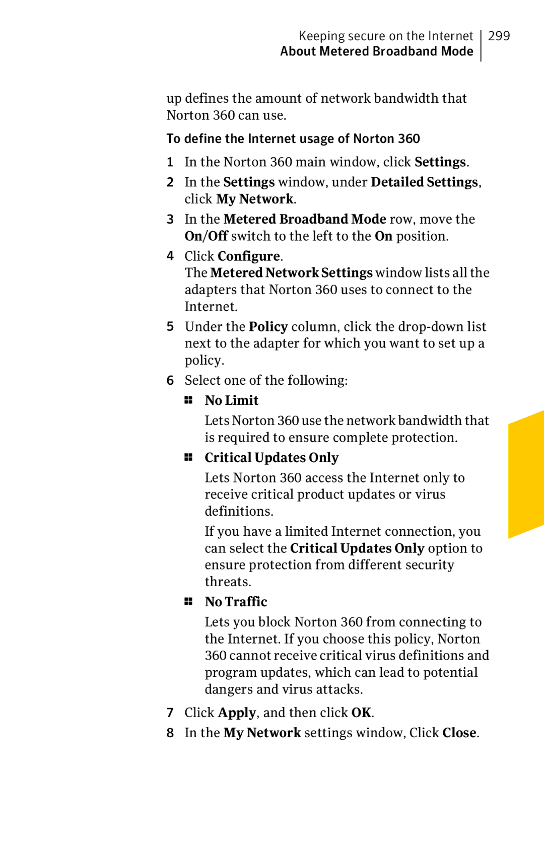 Symantec 11022527 manual Critical Updates Only 