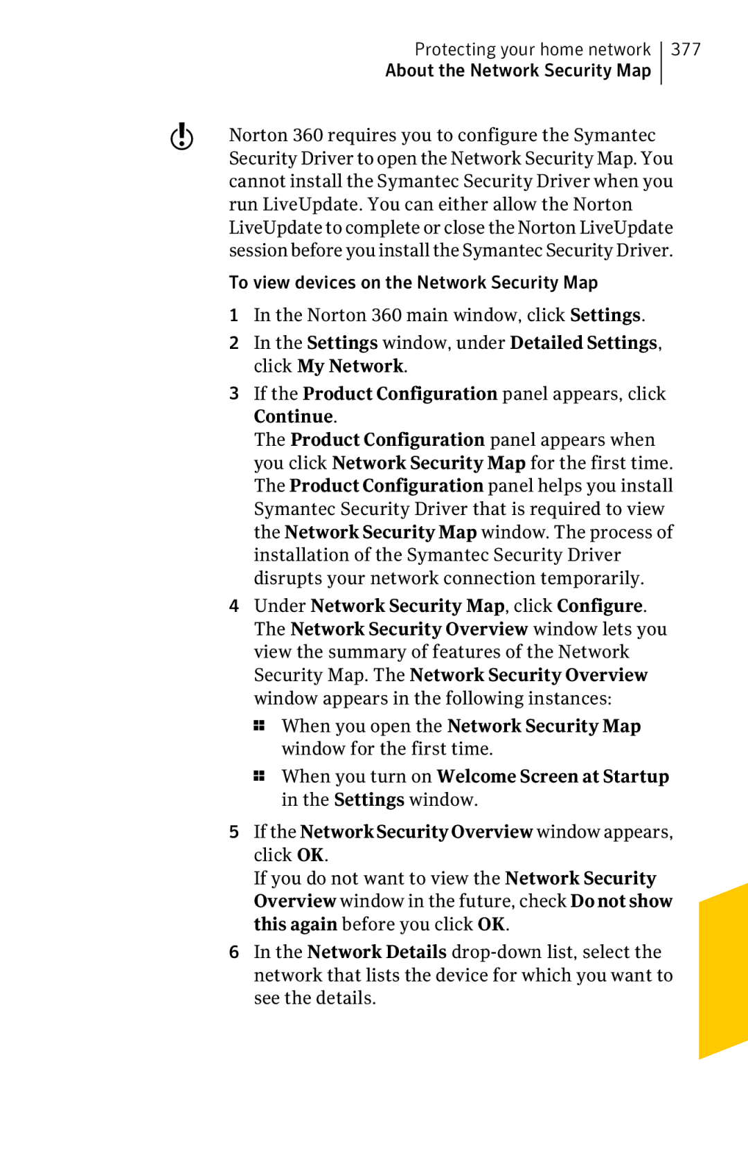 Symantec 11022527 manual Protecting your home network, About the Network Security Map 