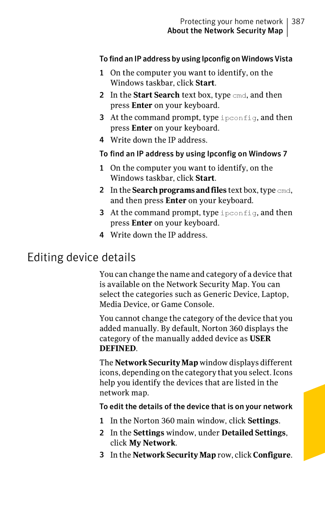 Symantec 11022527 manual Editing device details 