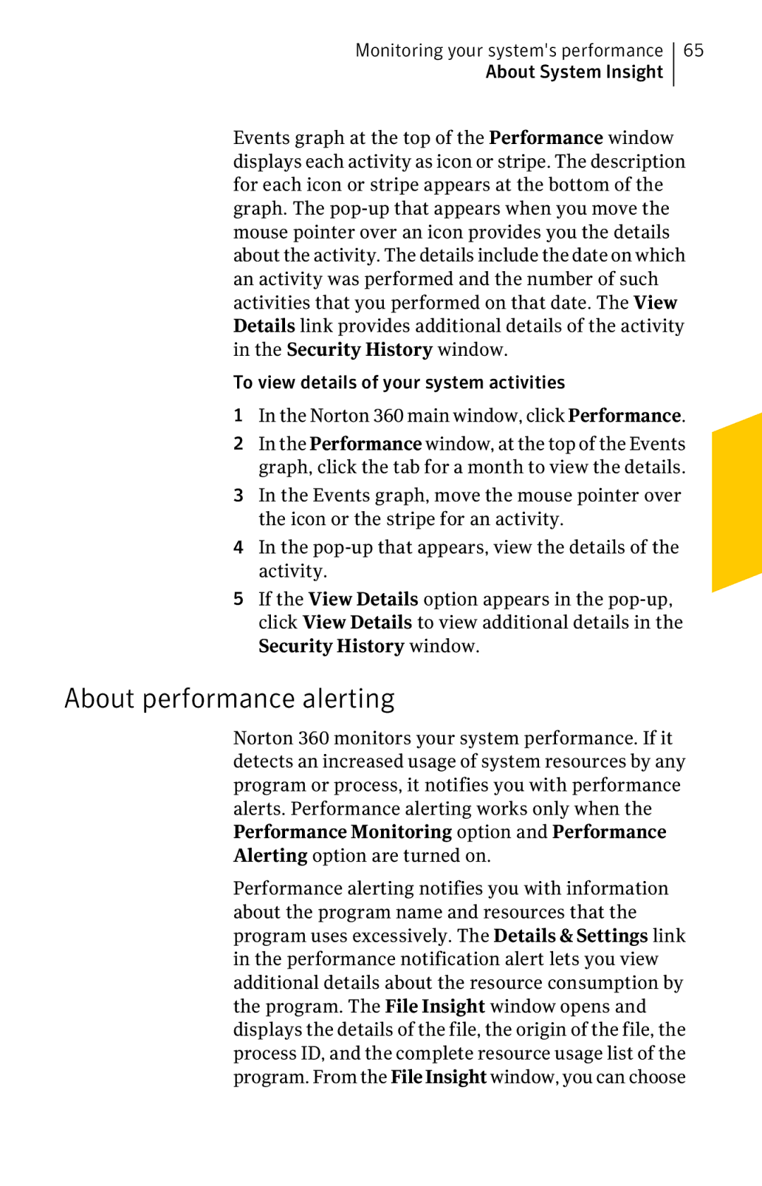 Symantec 11022527 manual About performance alerting 