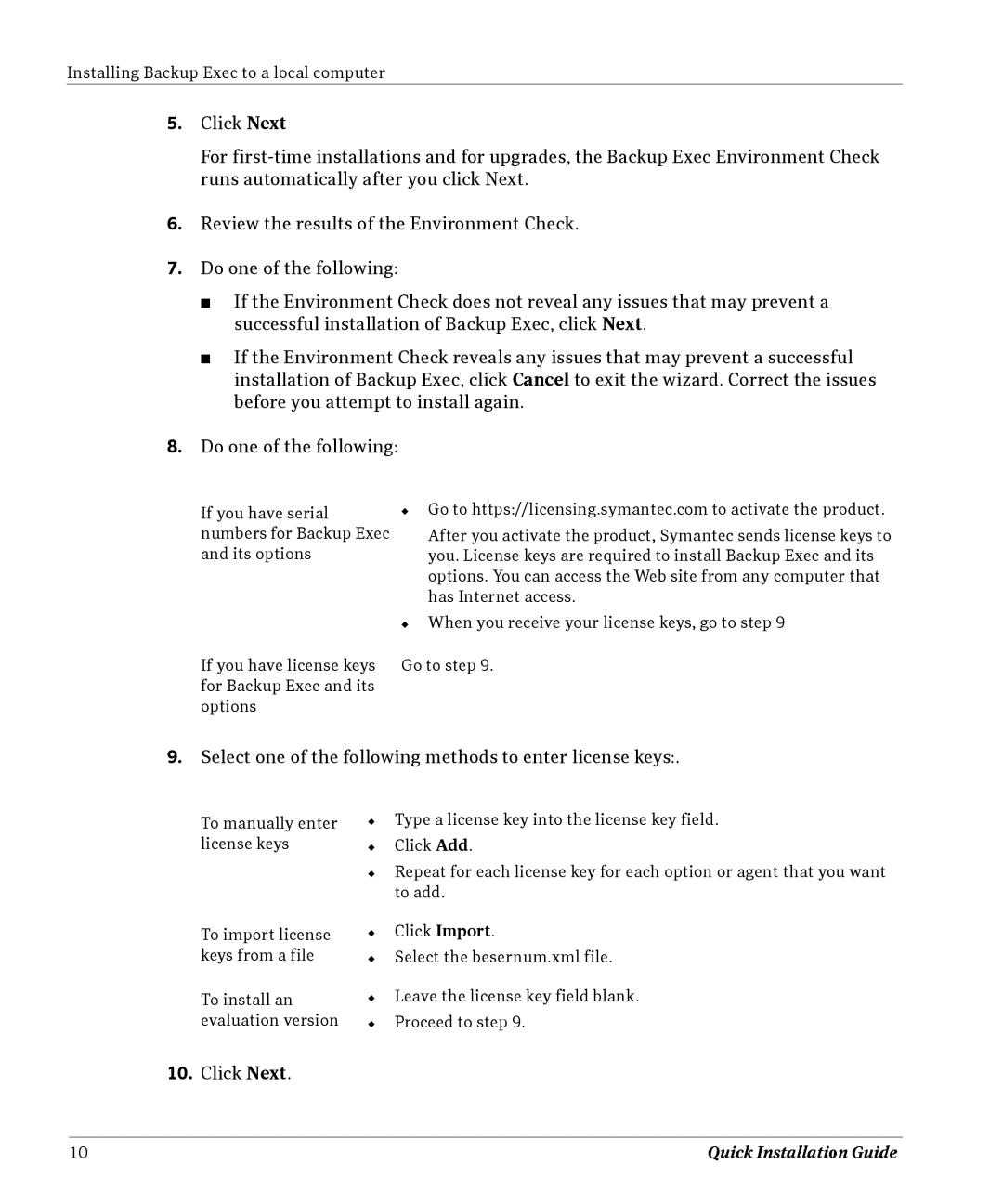 Symantec 11D manual Click Next 