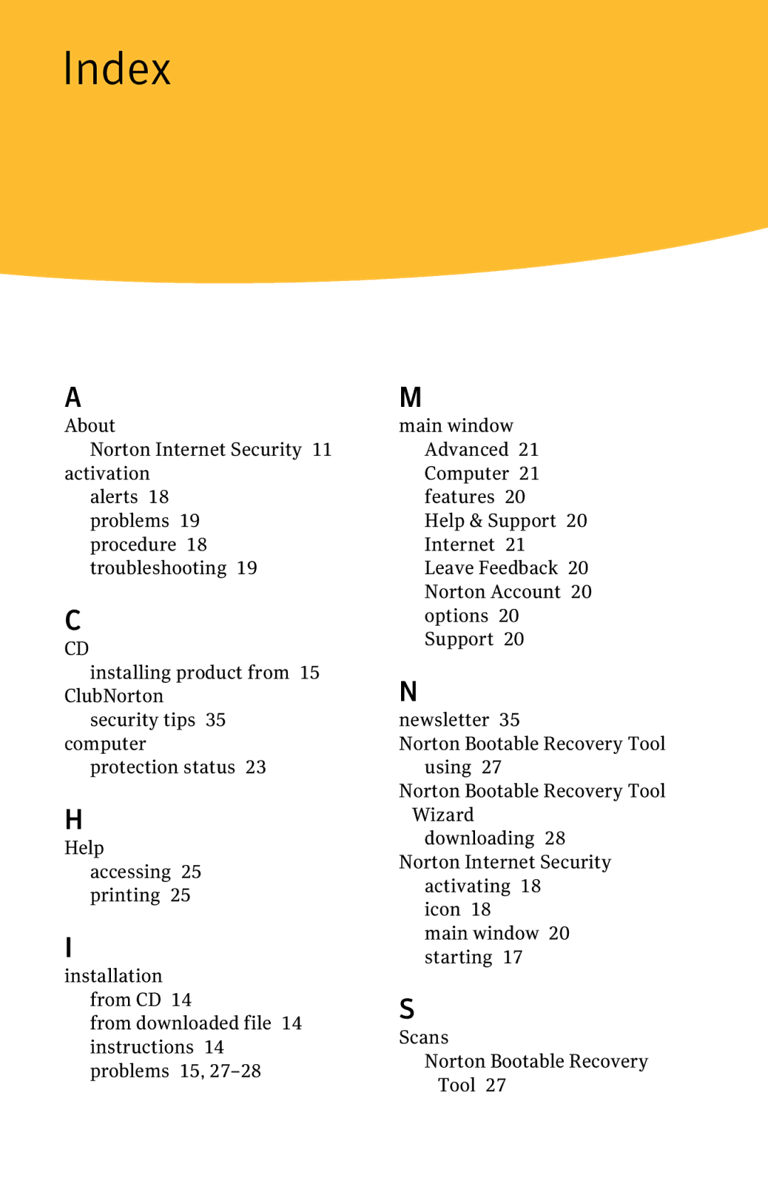 Symantec 21197367 manual Index 