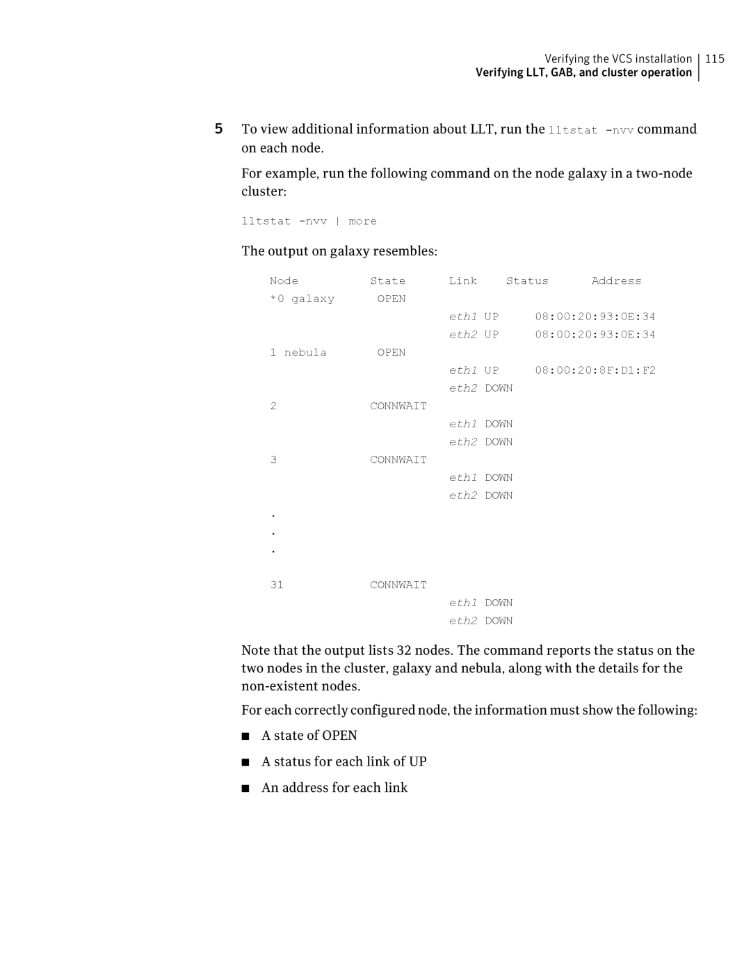 Symantec 5 manual Eth1 UP 