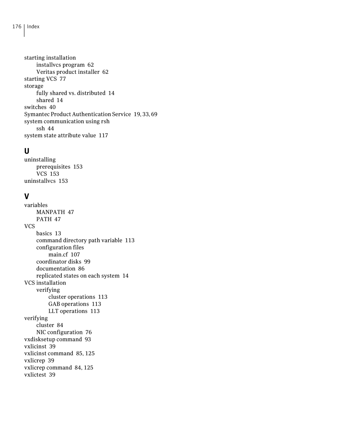 Symantec 5 manual Vcs 