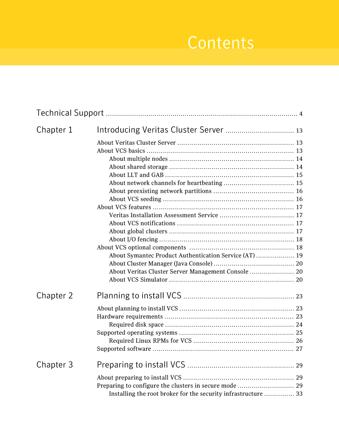 Symantec 5 manual Contents 