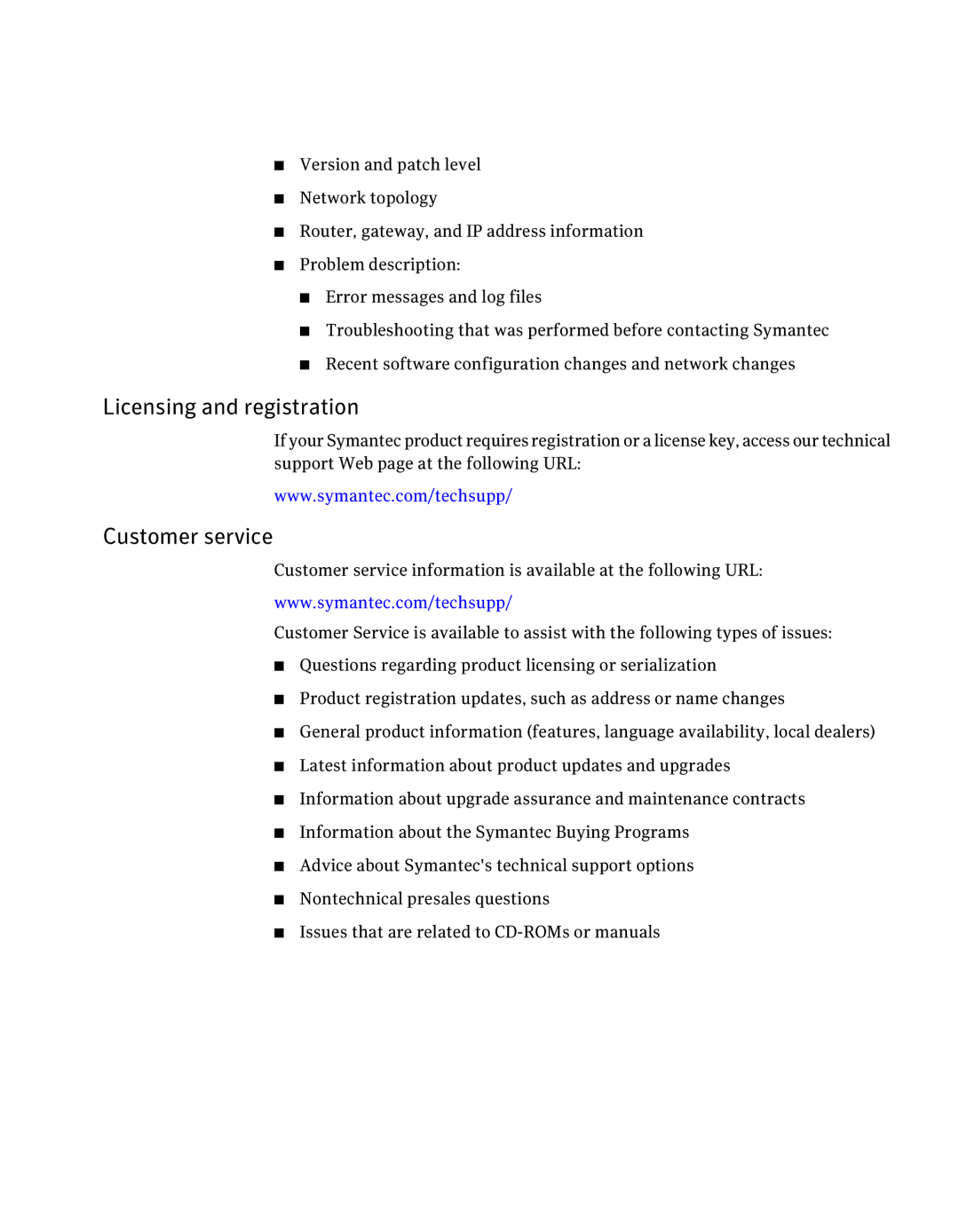 Symantec 7 manual Licensing and registration 