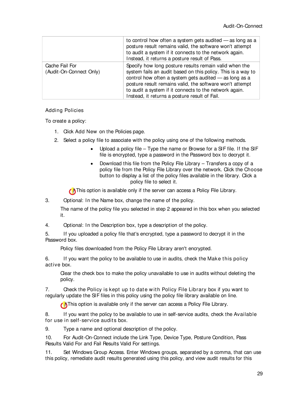 Symantec Security Expressions Server manual Adding Policies 