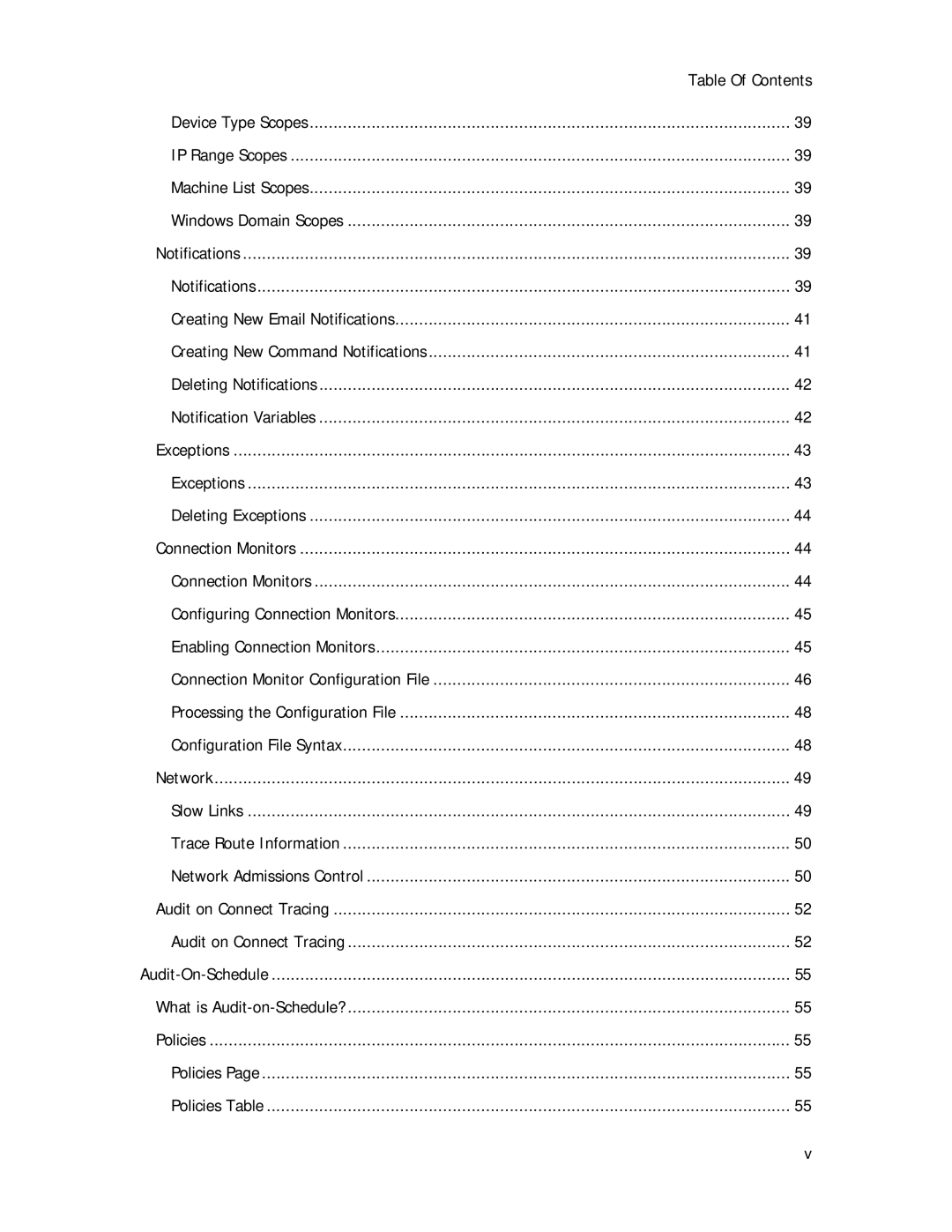 Symantec Security Expressions Server manual Table Of Contents 