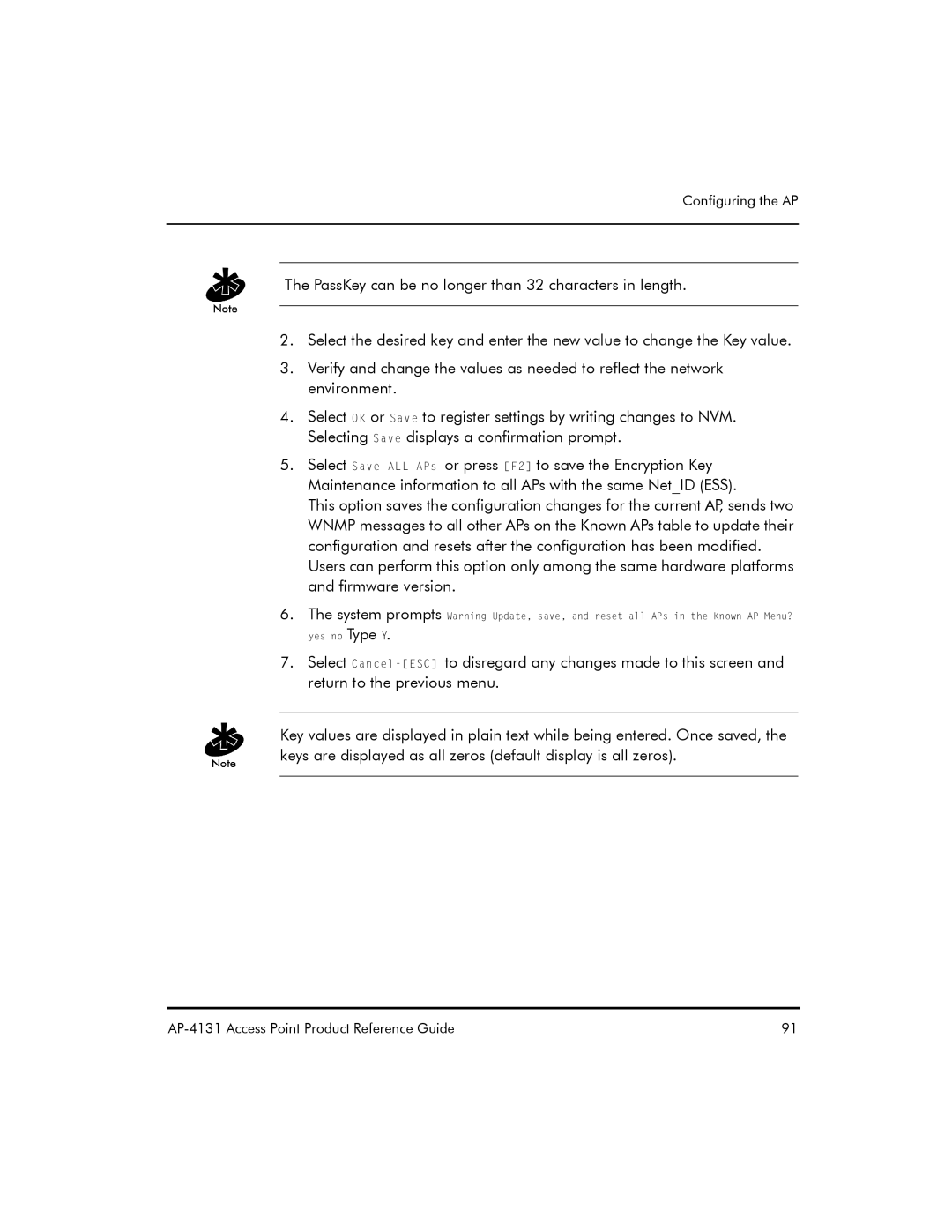 Symbol Technologies AP-4131 manual Configuring the AP 