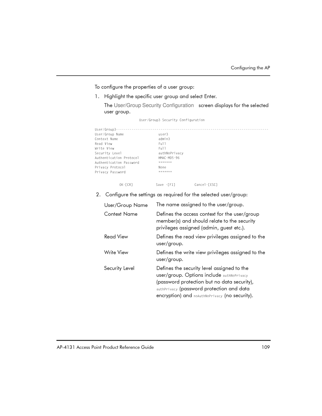 Symbol Technologies manual AP-4131 Access Point Product Reference Guide 109 