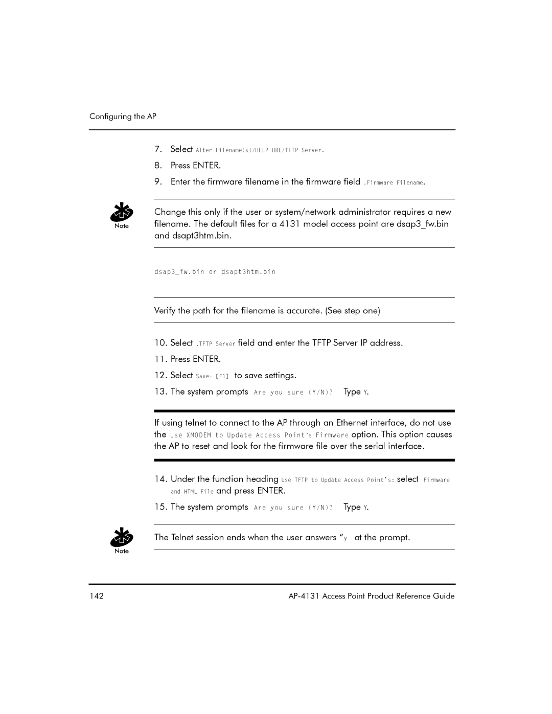 Symbol Technologies AP-4131 manual 142 