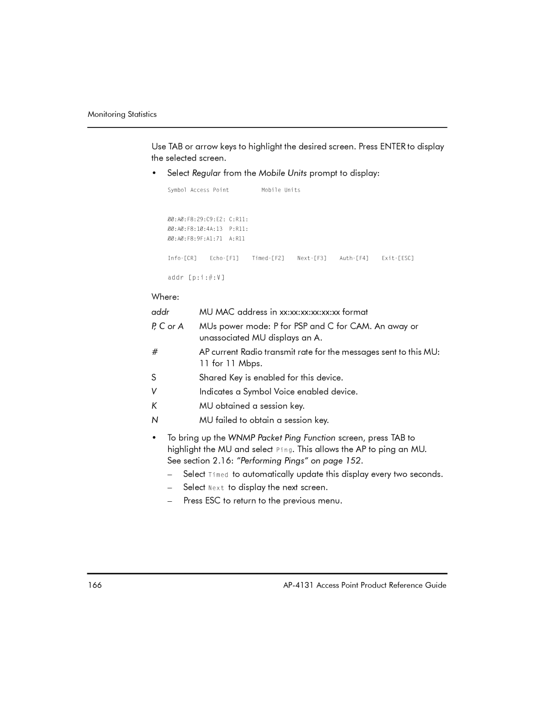 Symbol Technologies AP-4131 manual Shared Key is enabled for this device 