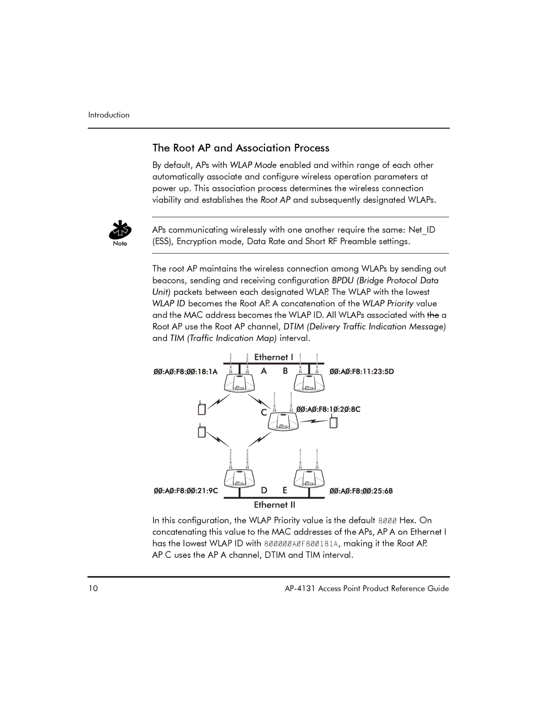 Symbol Technologies AP-4131 manual Root AP and Association Process 