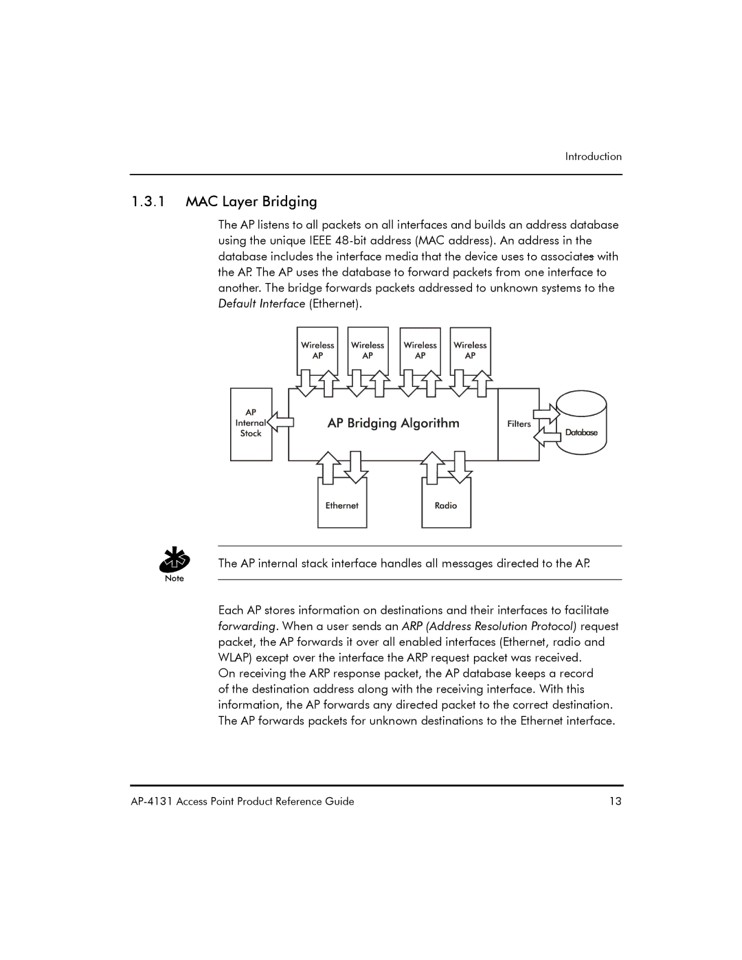 Symbol Technologies AP-4131 manual MAC Layer Bridging 