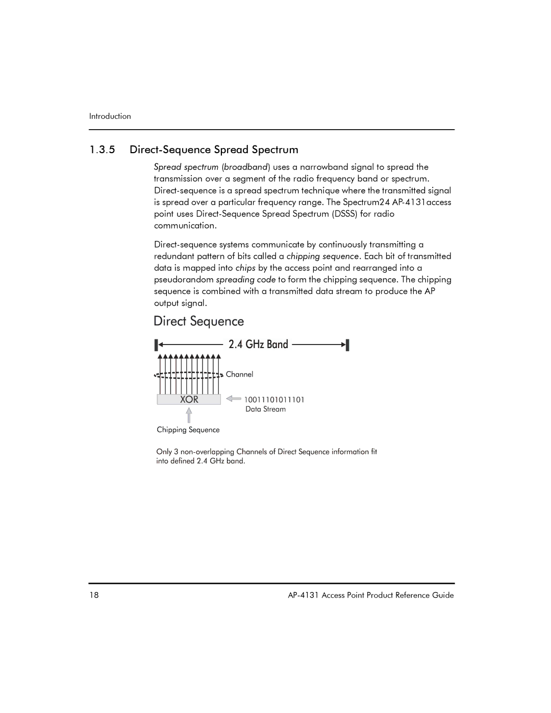 Symbol Technologies AP-4131 manual Direct-Sequence Spread Spectrum 