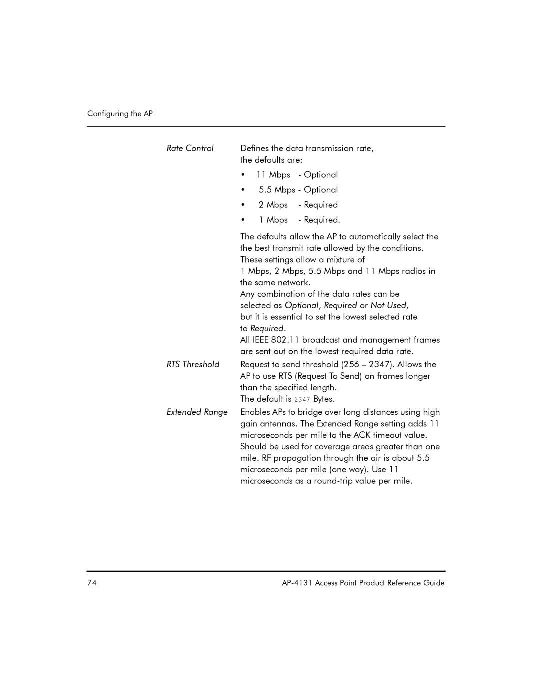 Symbol Technologies AP-4131 manual Configuring the AP 