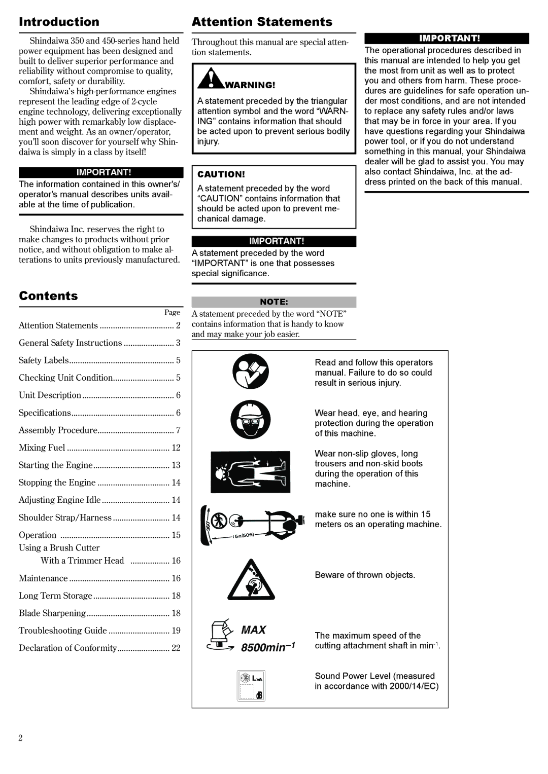 Symbol Technologies C350, B450, T350 manual Introduction, Contents 