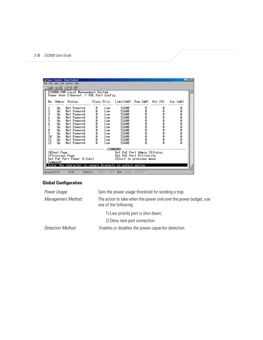 Symbol Technologies ES3000 manual One of the following, Low priority port is shut down, Deny next port connection 