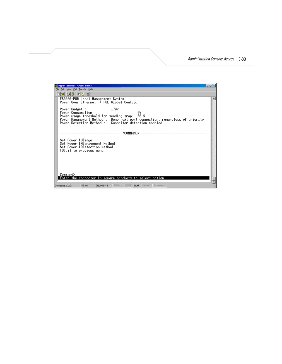 Symbol Technologies ES3000 manual Administration Console Access 