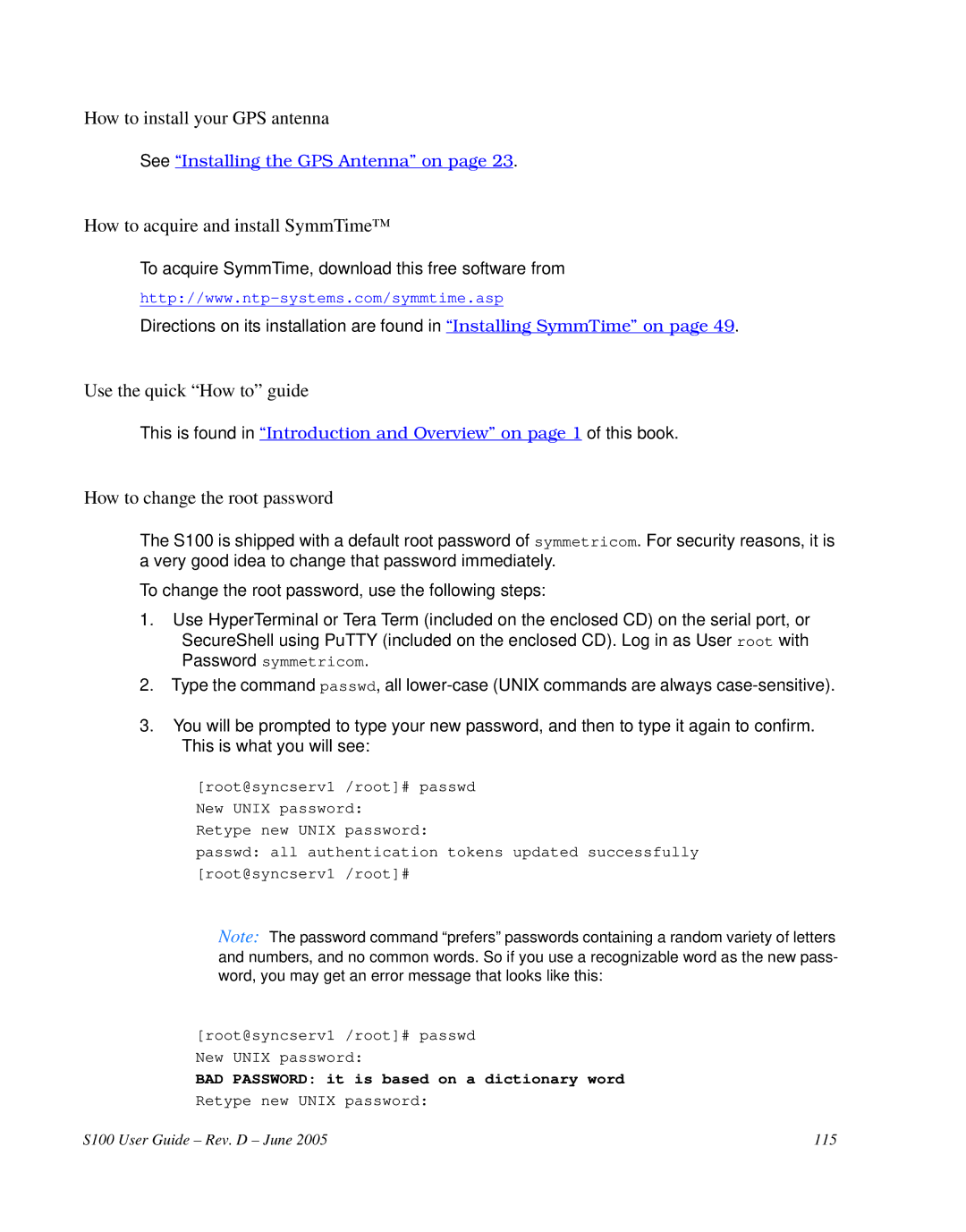 Symmetricom S100 manual How to install your GPS antenna, How to acquire and install SymmTime, Use the quick How to guide 