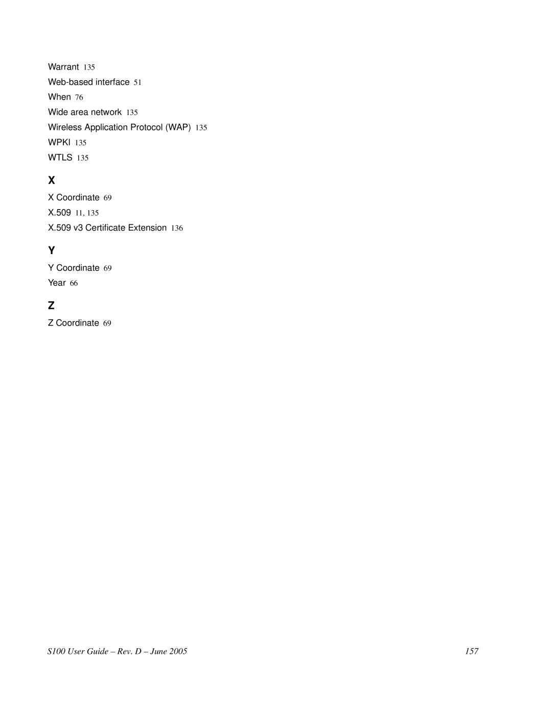 Symmetricom S100 manual 509 v3 Certificate Extension Coordinate Year 