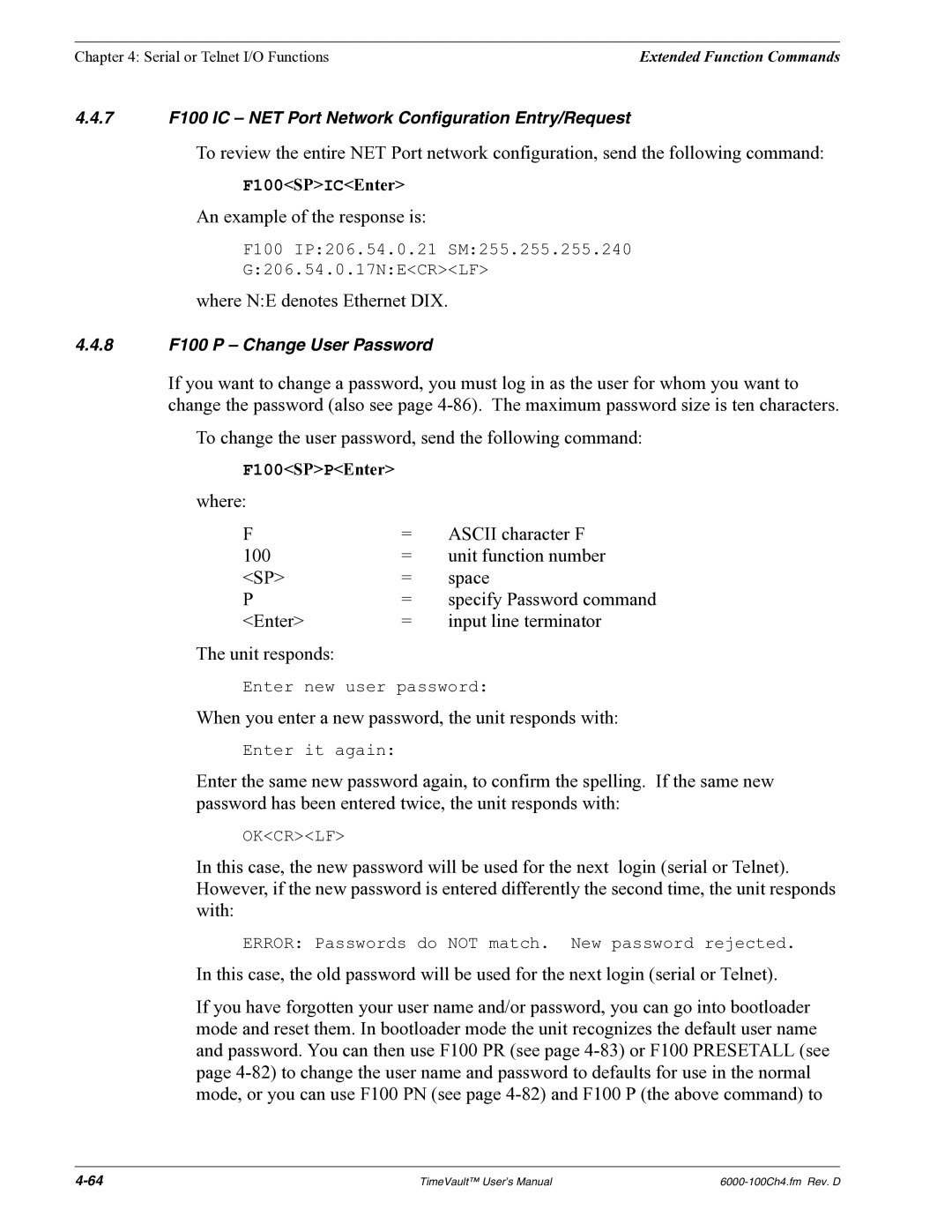 Symmetricom Time Server user manual Where NE denotes Ethernet DIX 