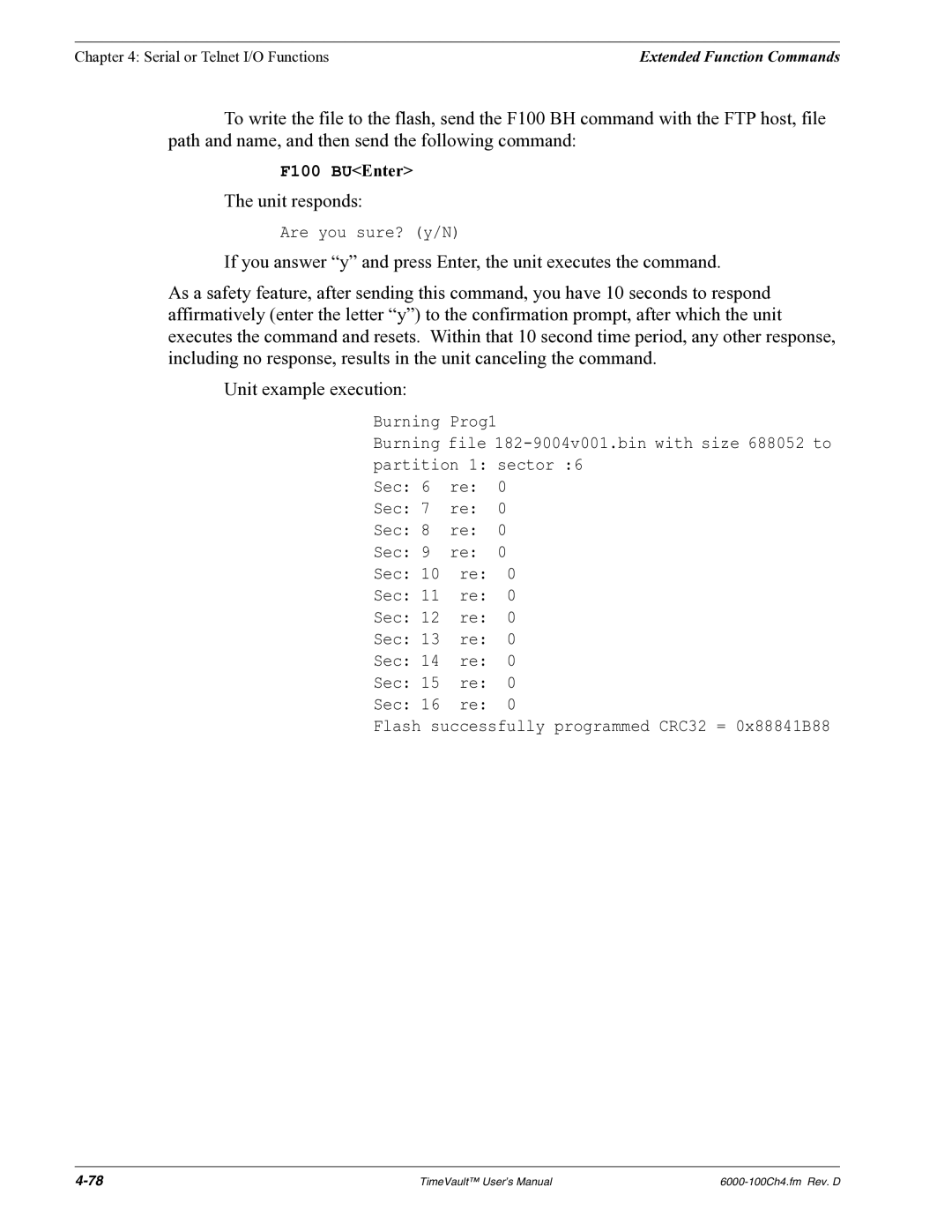 Symmetricom Time Server user manual F100 BUEnter 