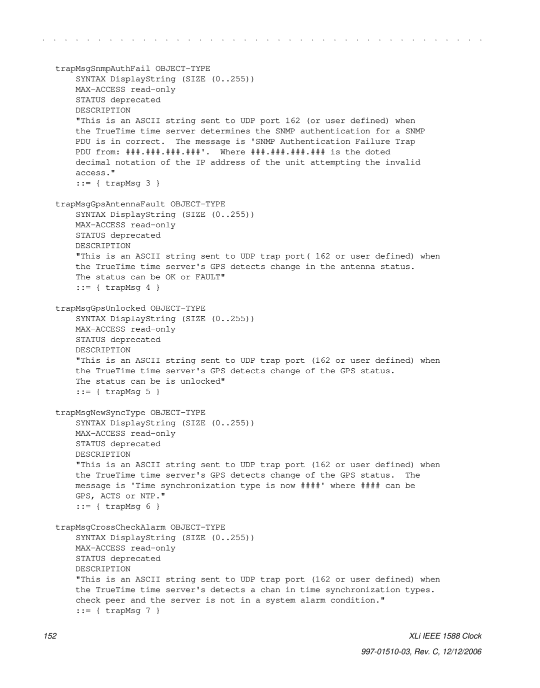 Symmetricom XLi IEEE 1588 manual XLi Ieee 1588 Clock 