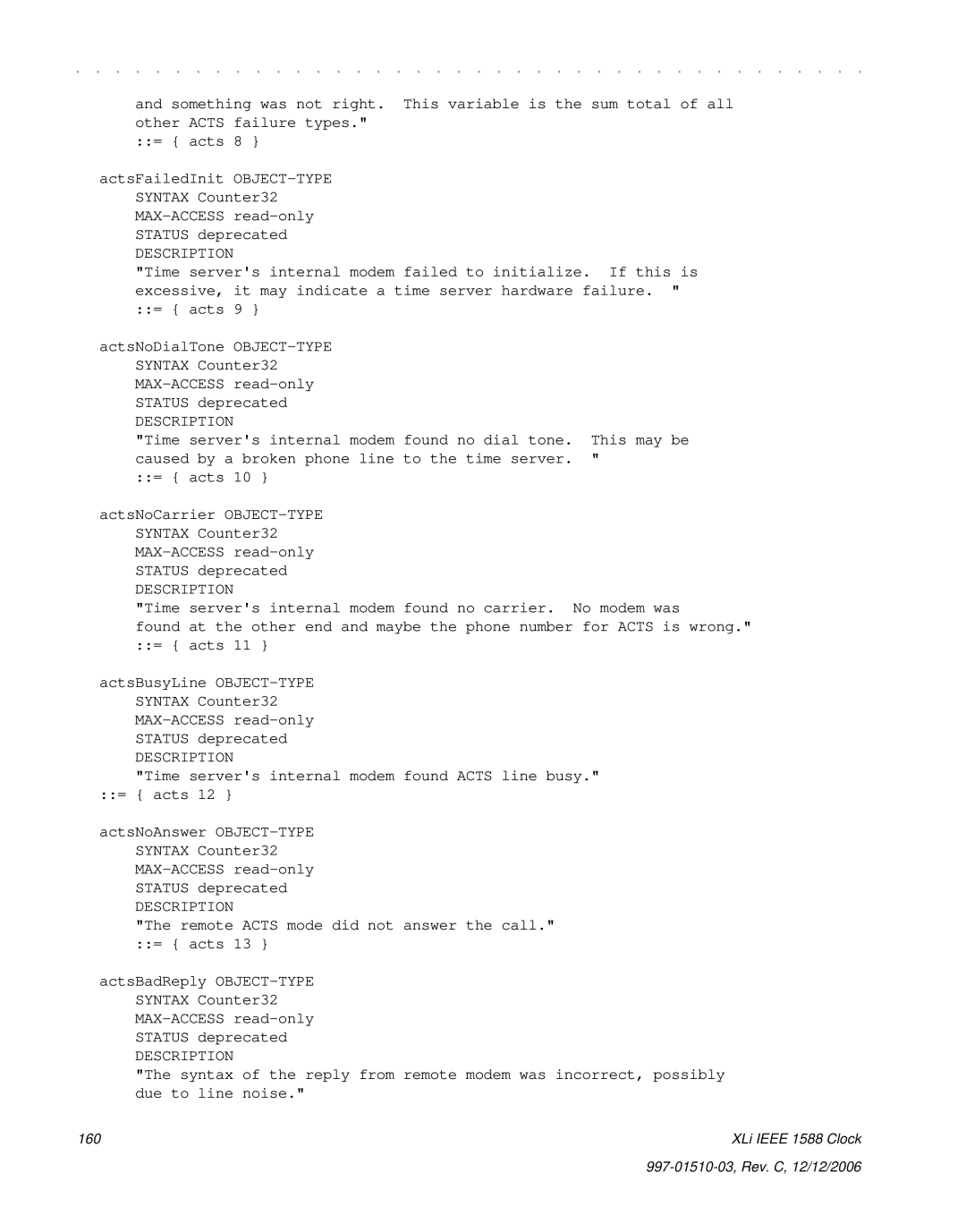 Symmetricom XLi IEEE 1588 manual XLi Ieee 1588 Clock 