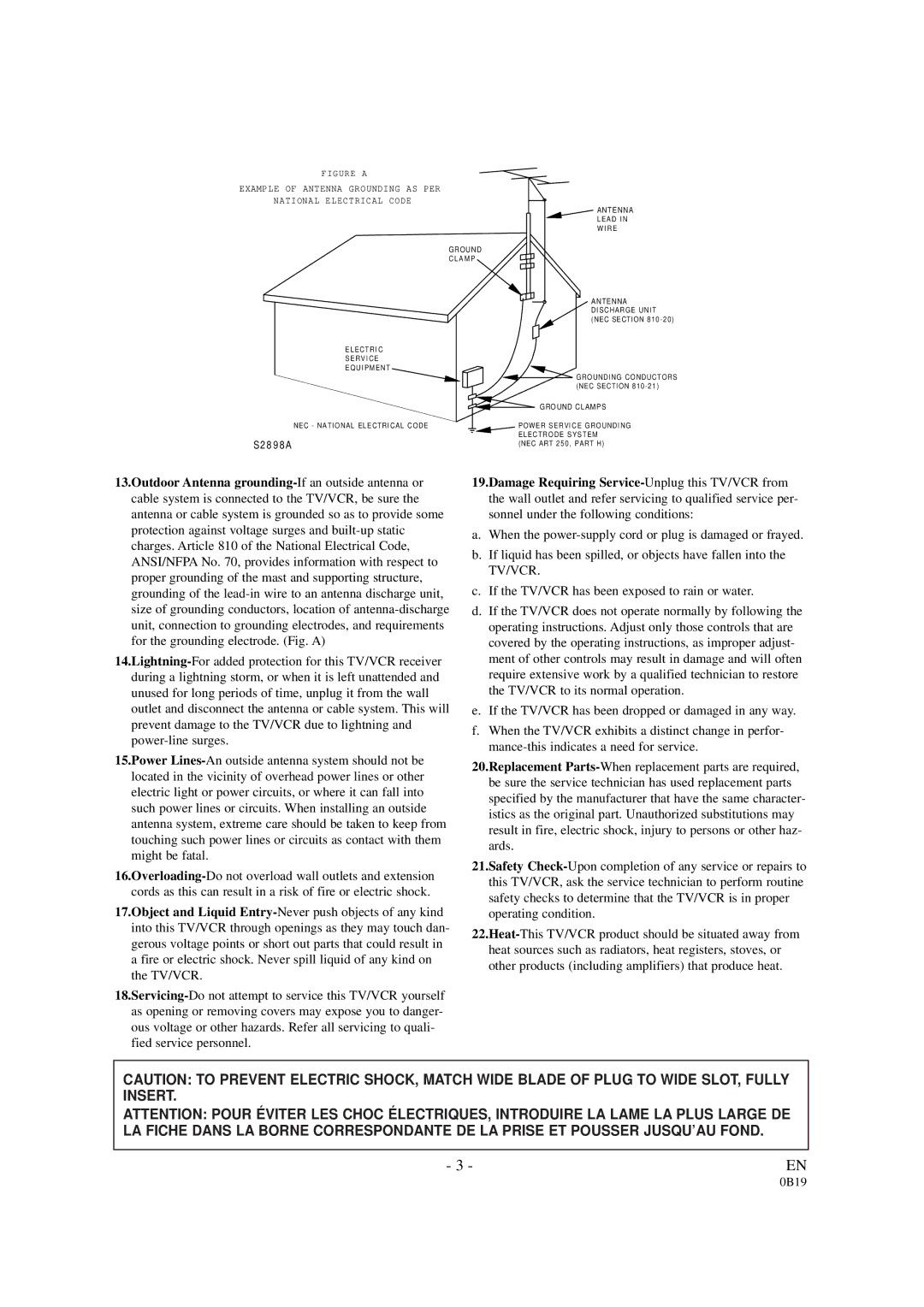 Symphonic DSC313B owner manual S2 8 9 8 a 