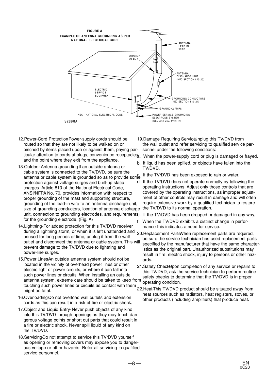 Symphonic MSD513E owner manual S2 8 9 8 a 