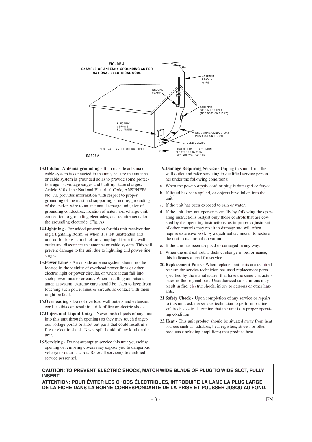 Symphonic SC1304 owner manual S2 8 9 8 a 