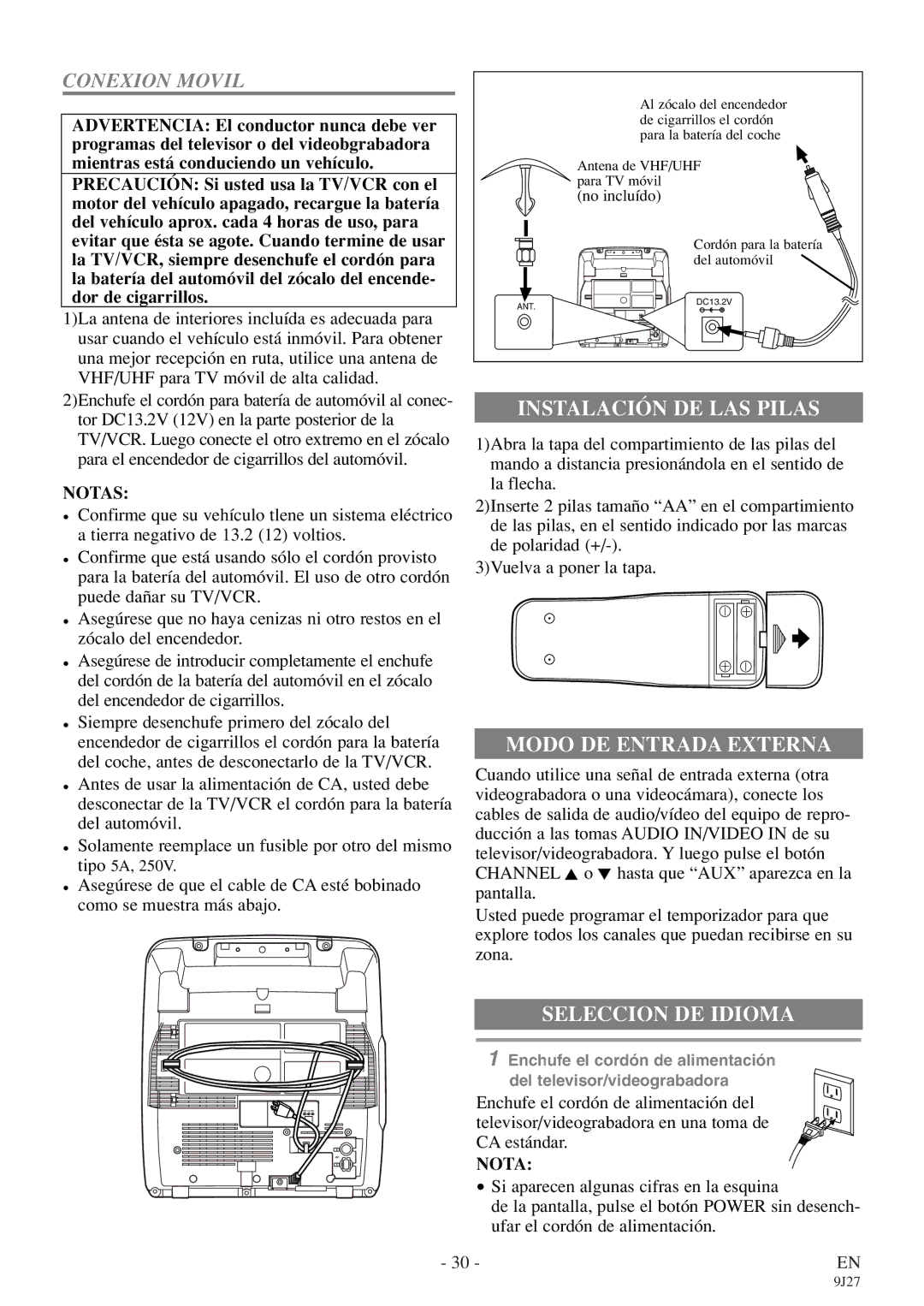 Symphonic SC309E owner manual Notas 