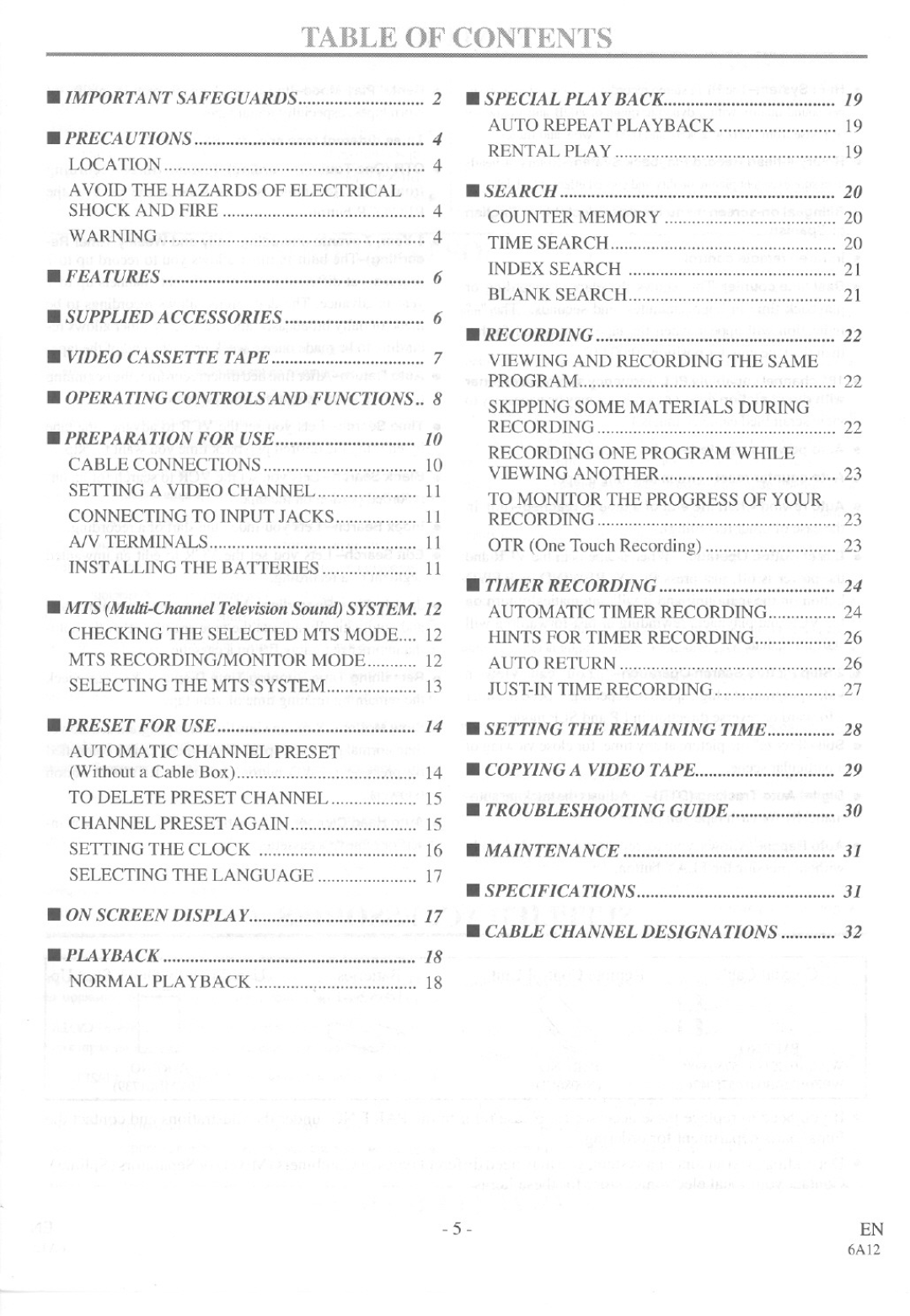 Symphonic SE436D manual 