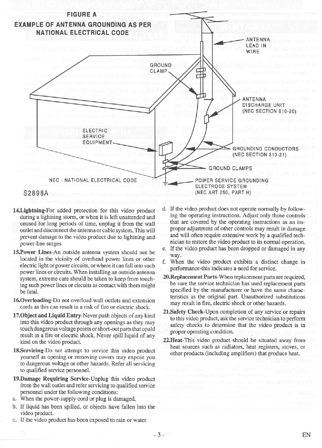 Symphonic F1810M, SP1910 manual 