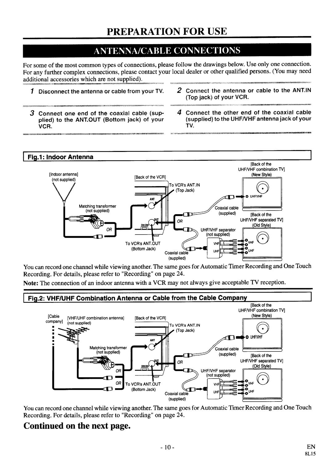 Symphonic VR-69WF manual 