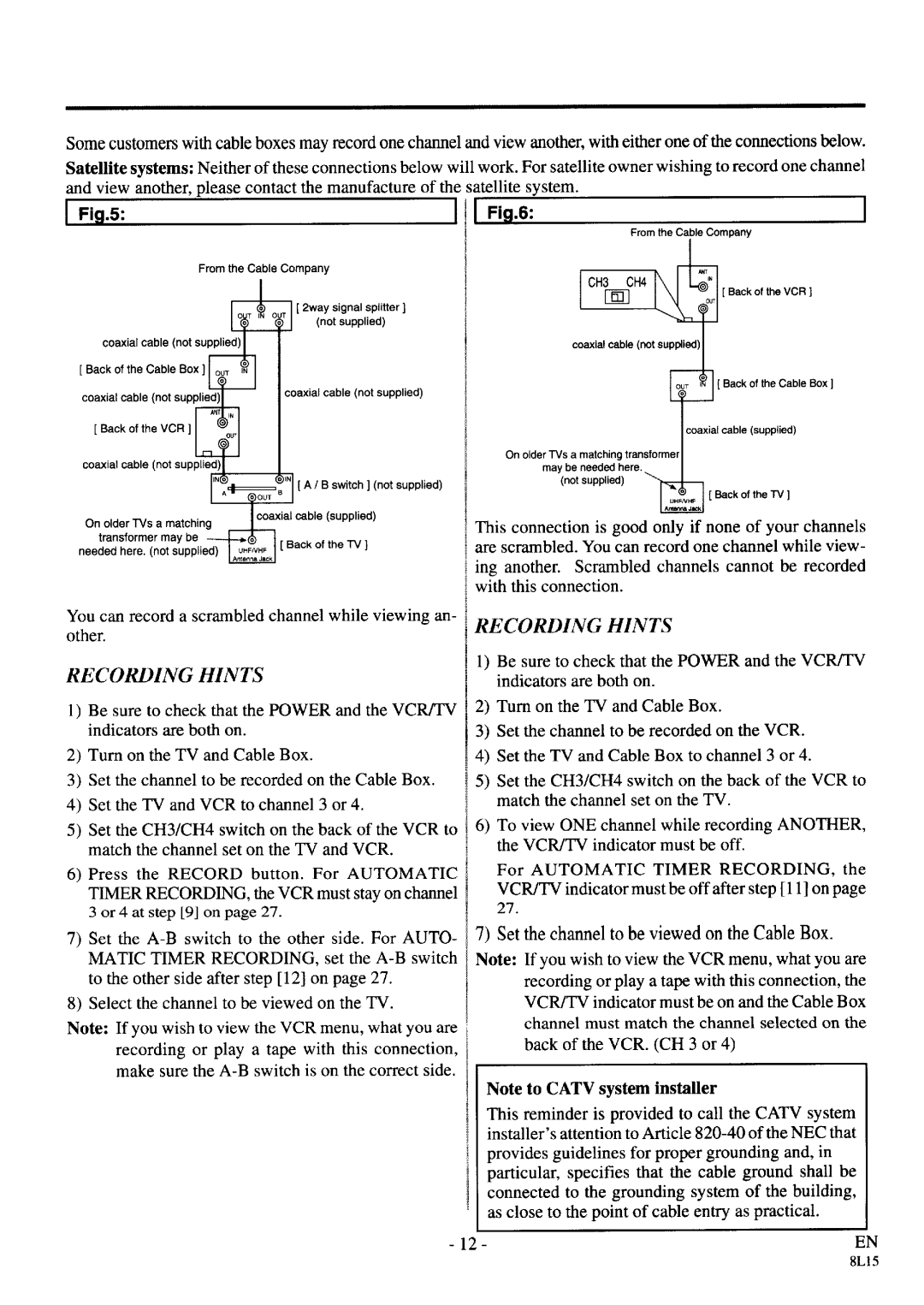 Symphonic VR-69WF manual 